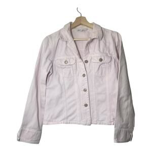 Cabi Denim Jacket Pale Pink Size Medium Cotton 133